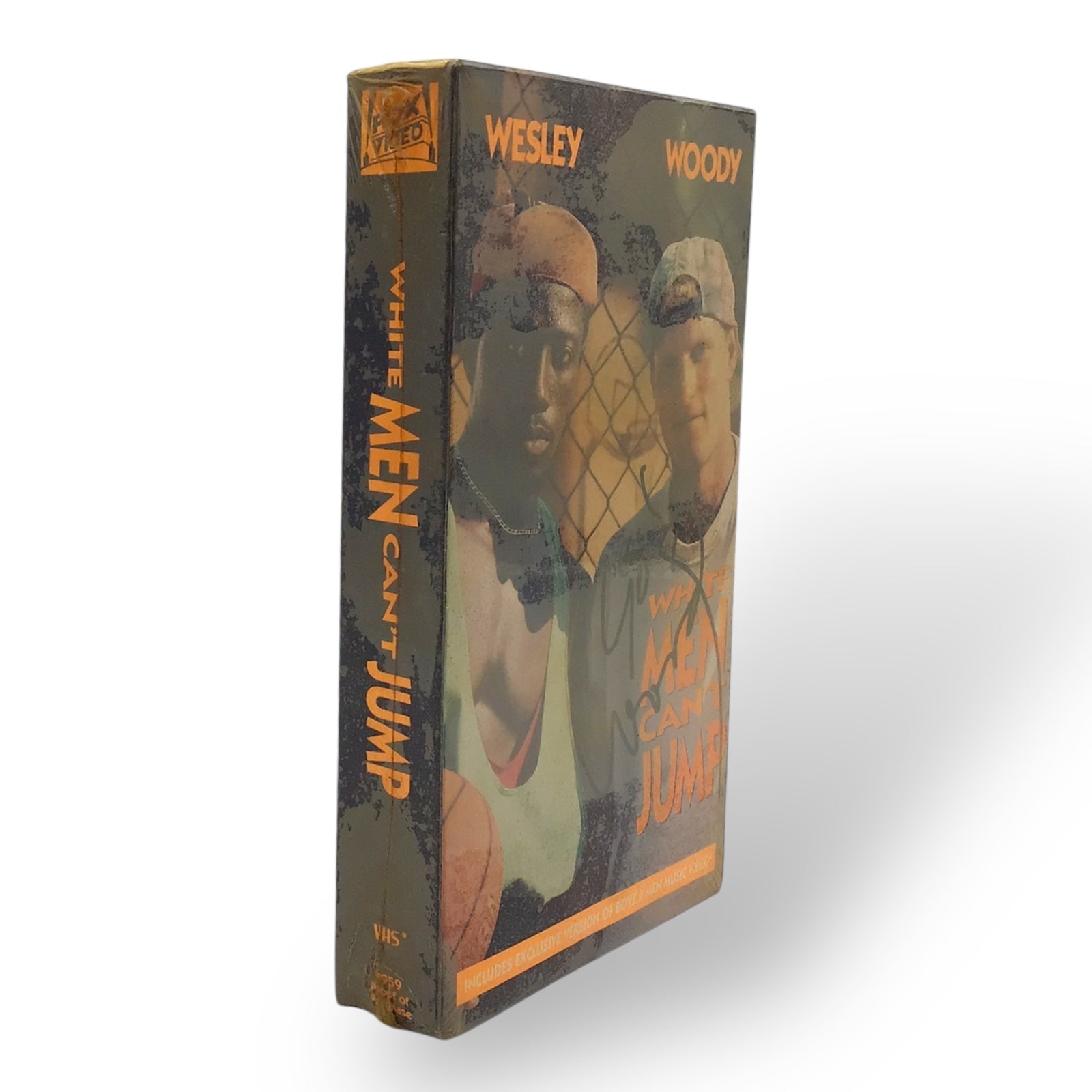 White Men Can’t Jump Woody Harrelson Signed VHS Box JSA COA