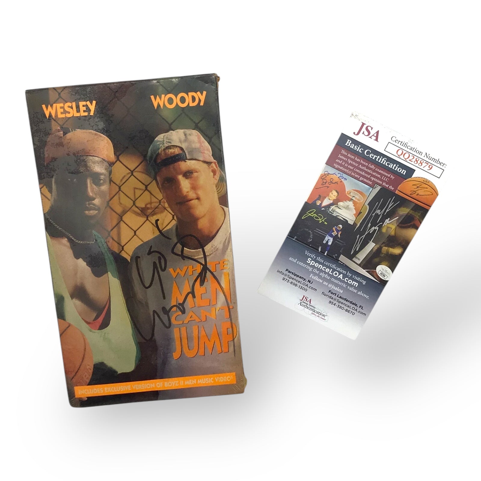White Men Can’t Jump Woody Harrelson Signed VHS Box JSA COA