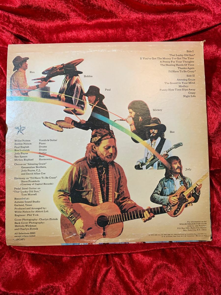 Willie Nelson Autographed The Sound In Your Mind JSA Certification