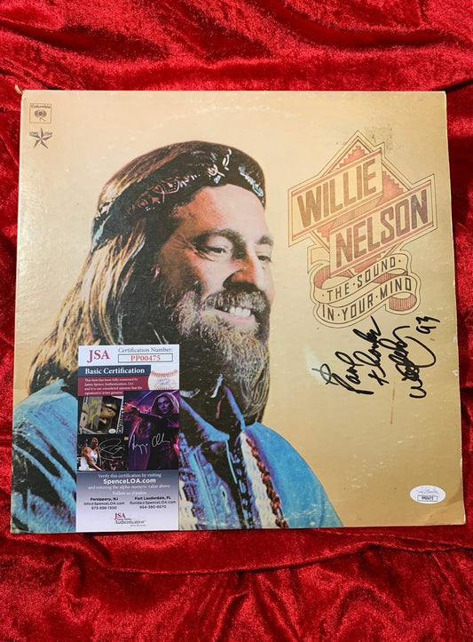 Willie Nelson Autographed The Sound In Your Mind JSA Certification
