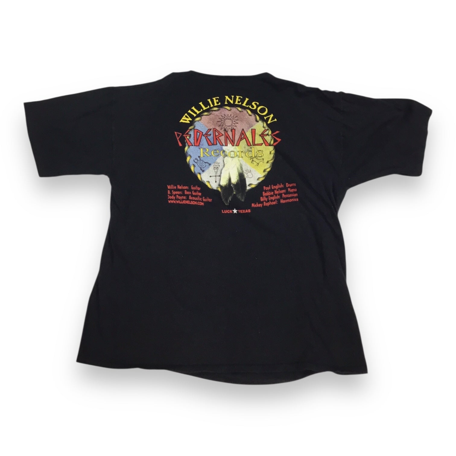 Willie Nelson Pedernales Records XXL Custom T-Shirt
