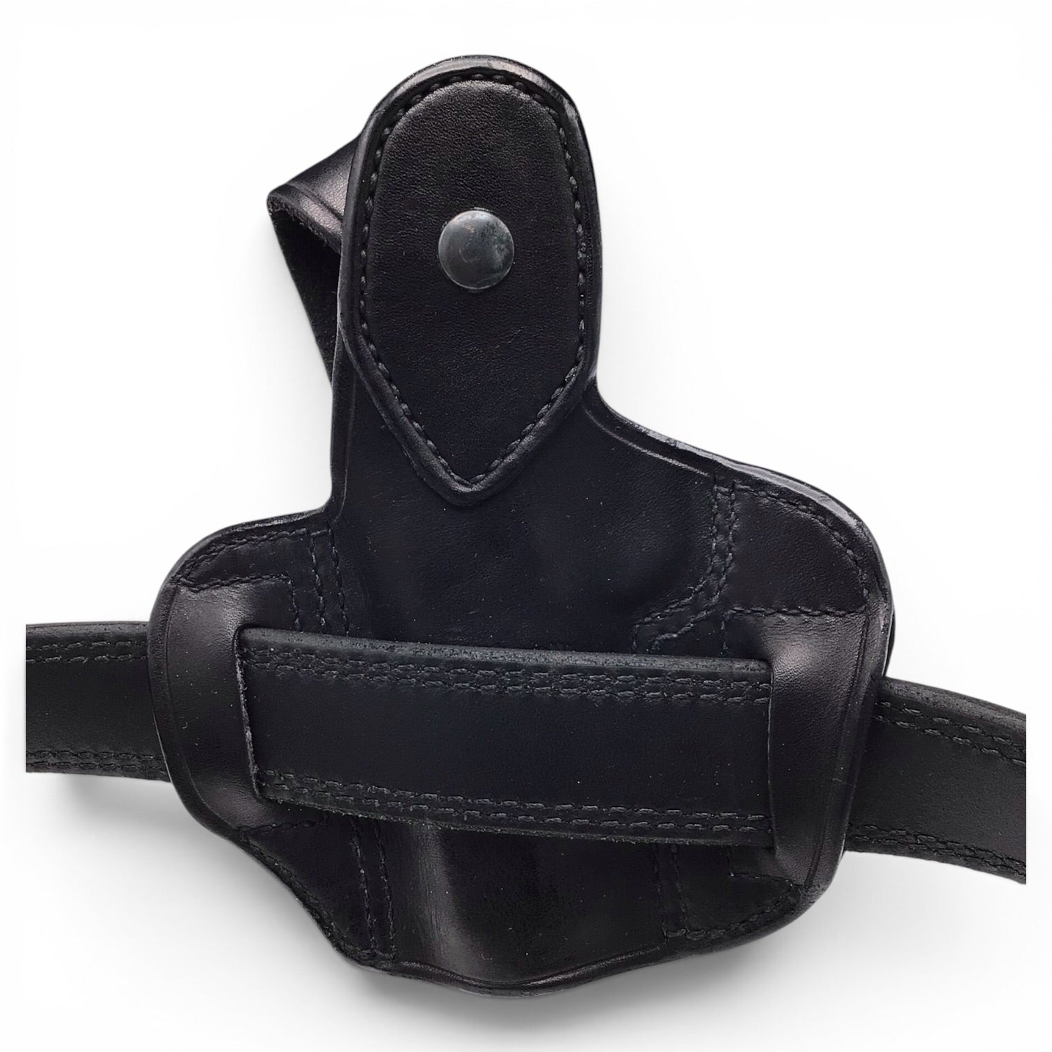 Wilson Combat Black Leather Gun Belt Size 36 w/ RH OWB Holster