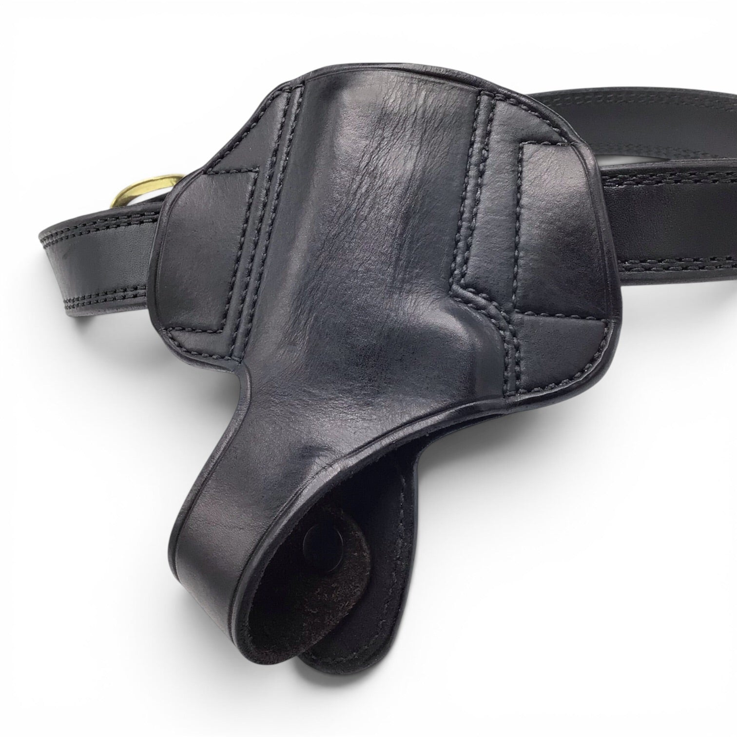 Wilson Combat Black Leather Gun Belt Size 36 w/ RH OWB Holster