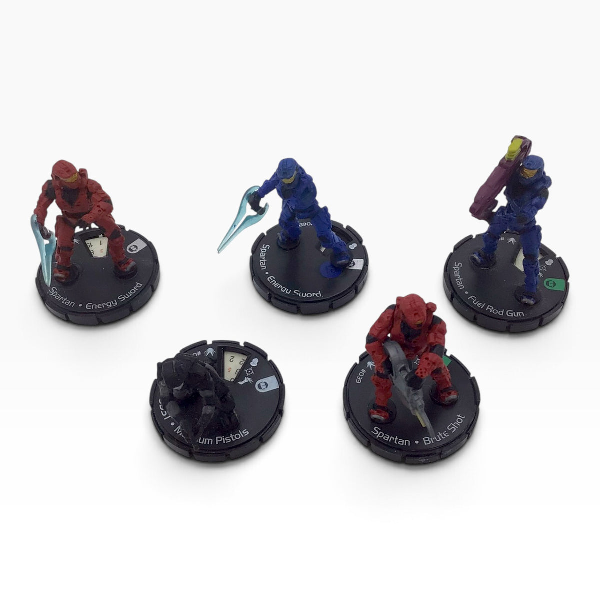 WizKids Halo ActionClix Lot of 5 Assorted Figures – 2007 Collectible Miniatures