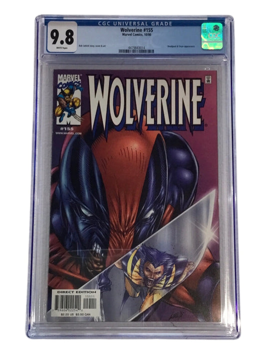 Wolverine #155 (2000) - CGC 9.8 - Featuring Deadpool & Siryn!