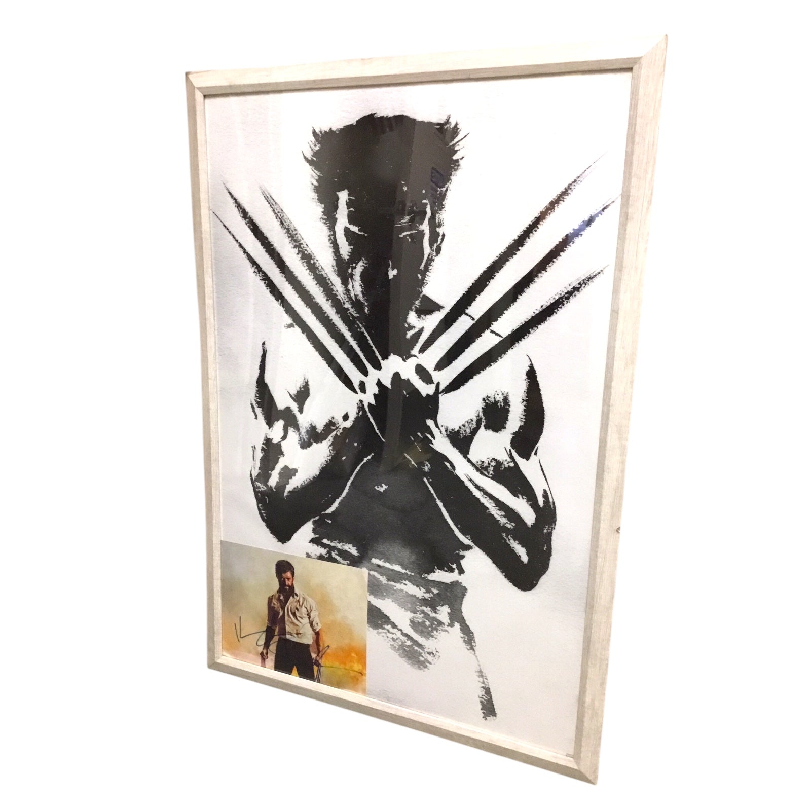 Wolverine Hugh Jackman Poster and Signed Photo Framed