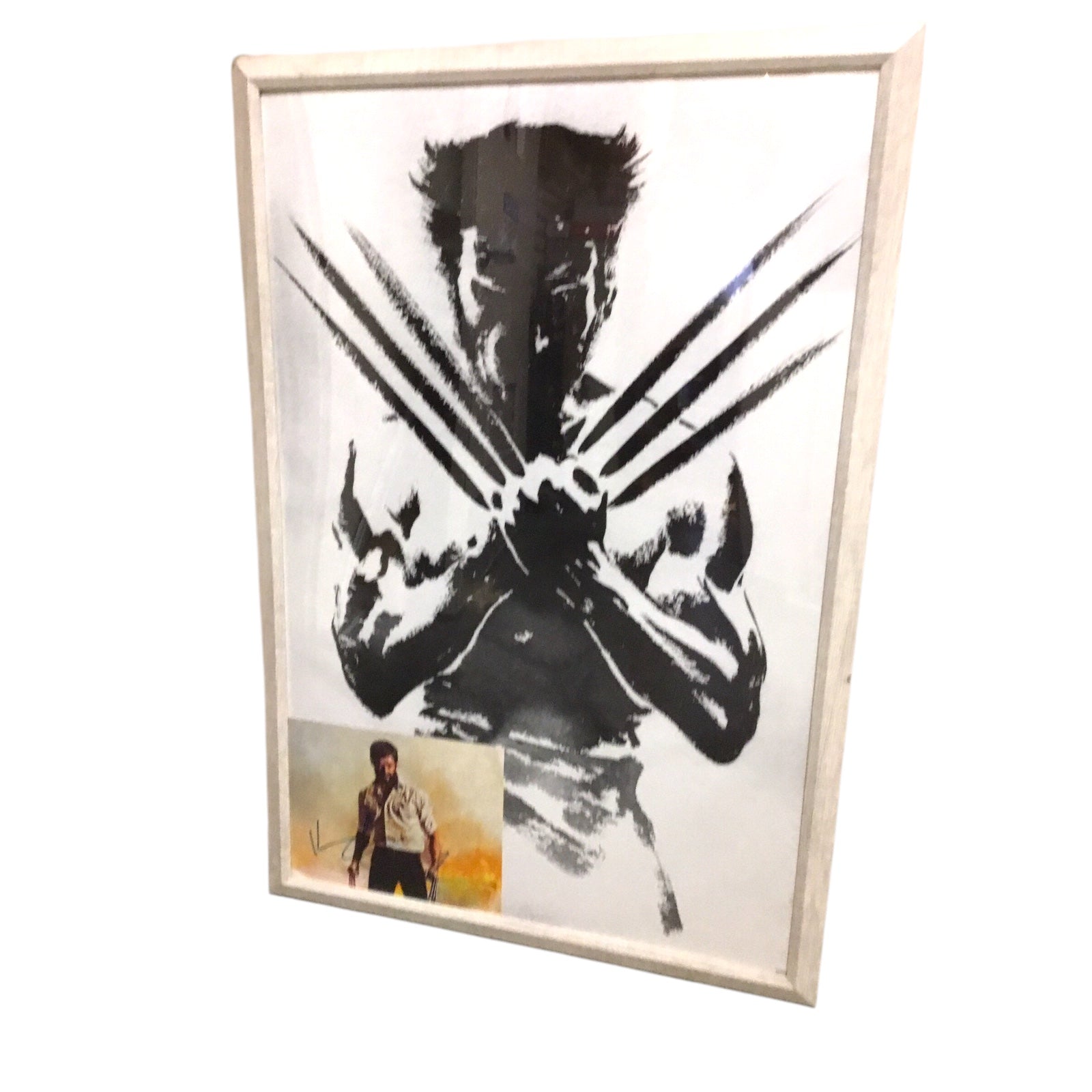 Wolverine Hugh Jackman Poster and Signed Photo Framed