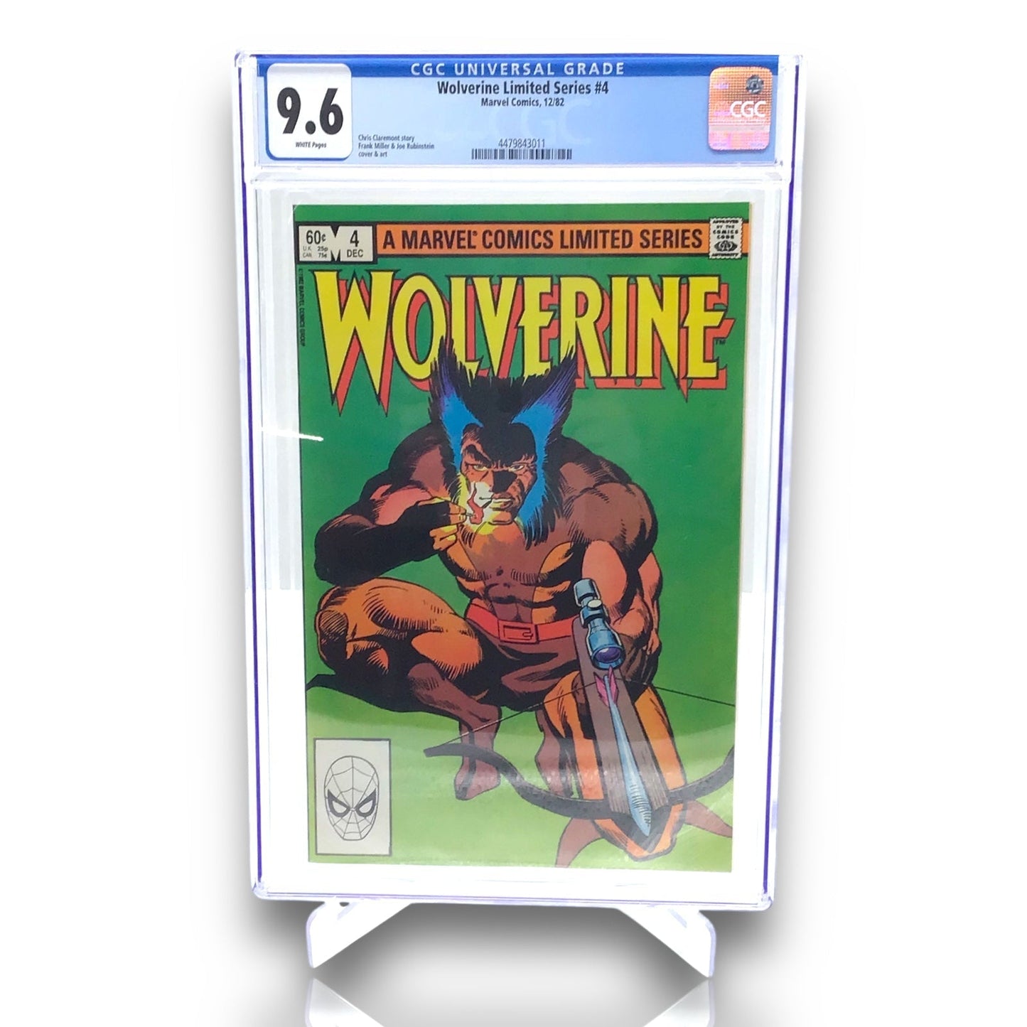 Wolverine Limited Series #4 (1982) CGC 9.6 - Key Issue, Marvel Classic