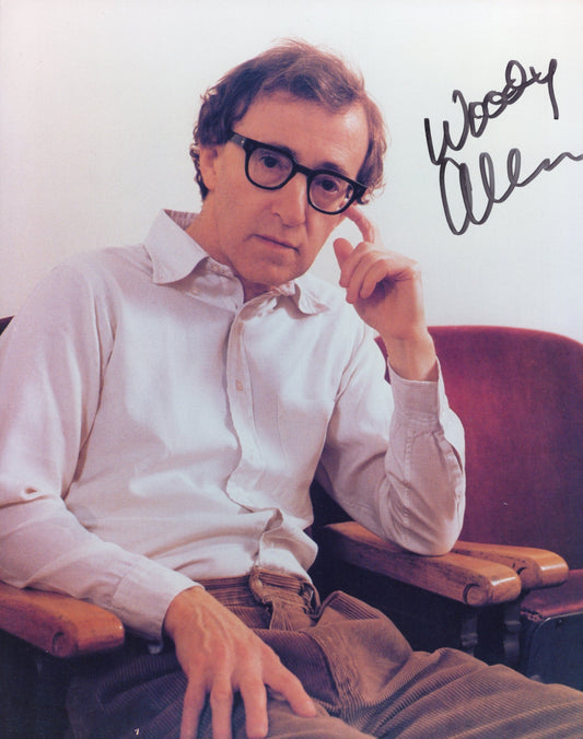 Woody Allen Signed Photo 8x10 Secretarial