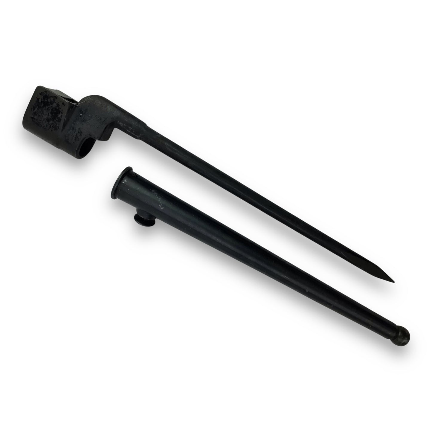 World War 2 British Enfield No. 4 MK2 Spike Bayonet with Scabbard - CC#WIW0507