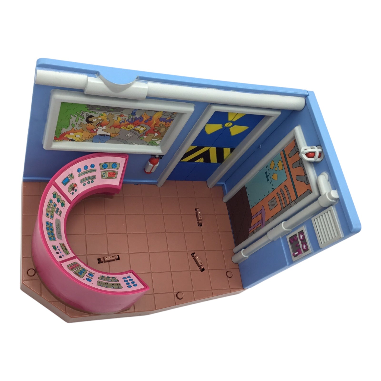 World of Springfield The Simpsons Nuclear Power Plant Interactive Playset Playmates, Loose