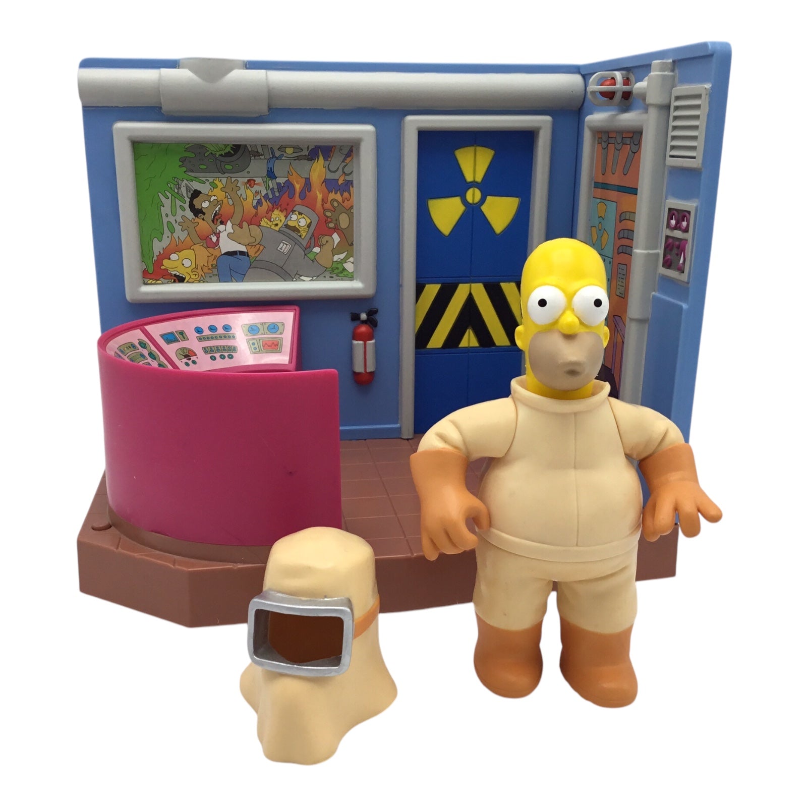 World of Springfield The Simpsons Nuclear Power Plant Interactive Playset Playmates, Loose