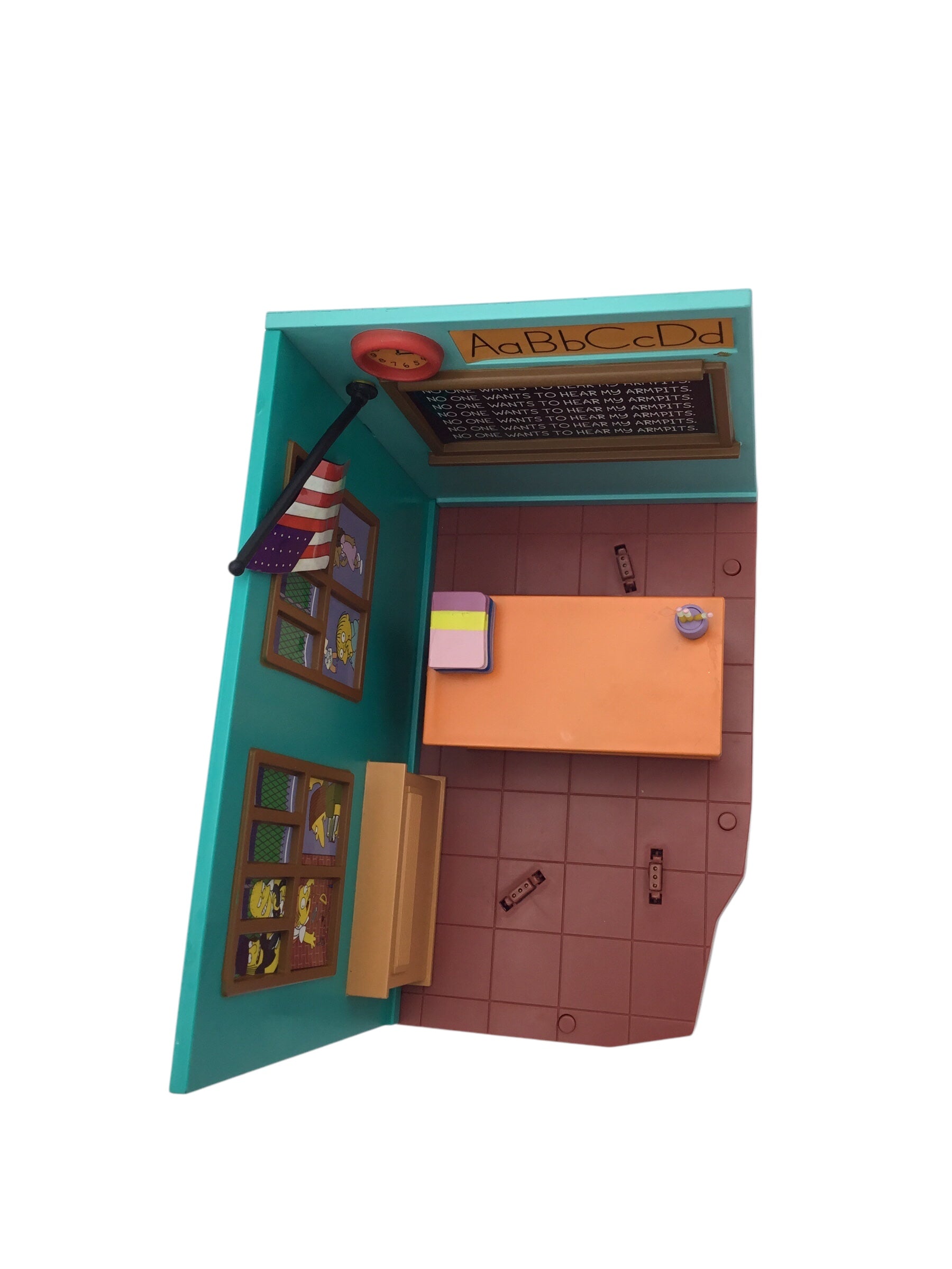 World of Springfield The Simpsons Springfield Elementary Interactive Playset Playmates, Loose