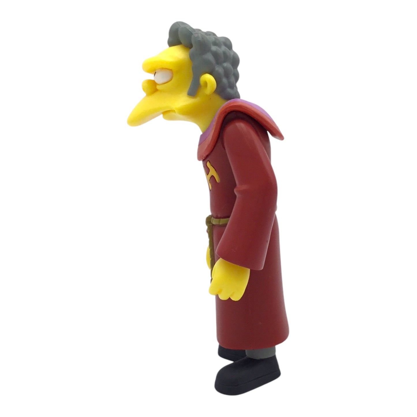 World of Springfield The Simpsons Stonecutter Moe Mail Away Figure Playmates, Loose