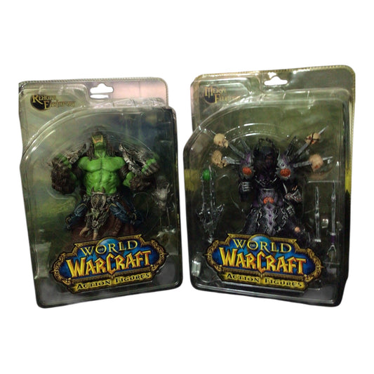 World of Warcraft Action Figure Set - Rehgar Earthfury & Meryl Felstorm (Sealed)