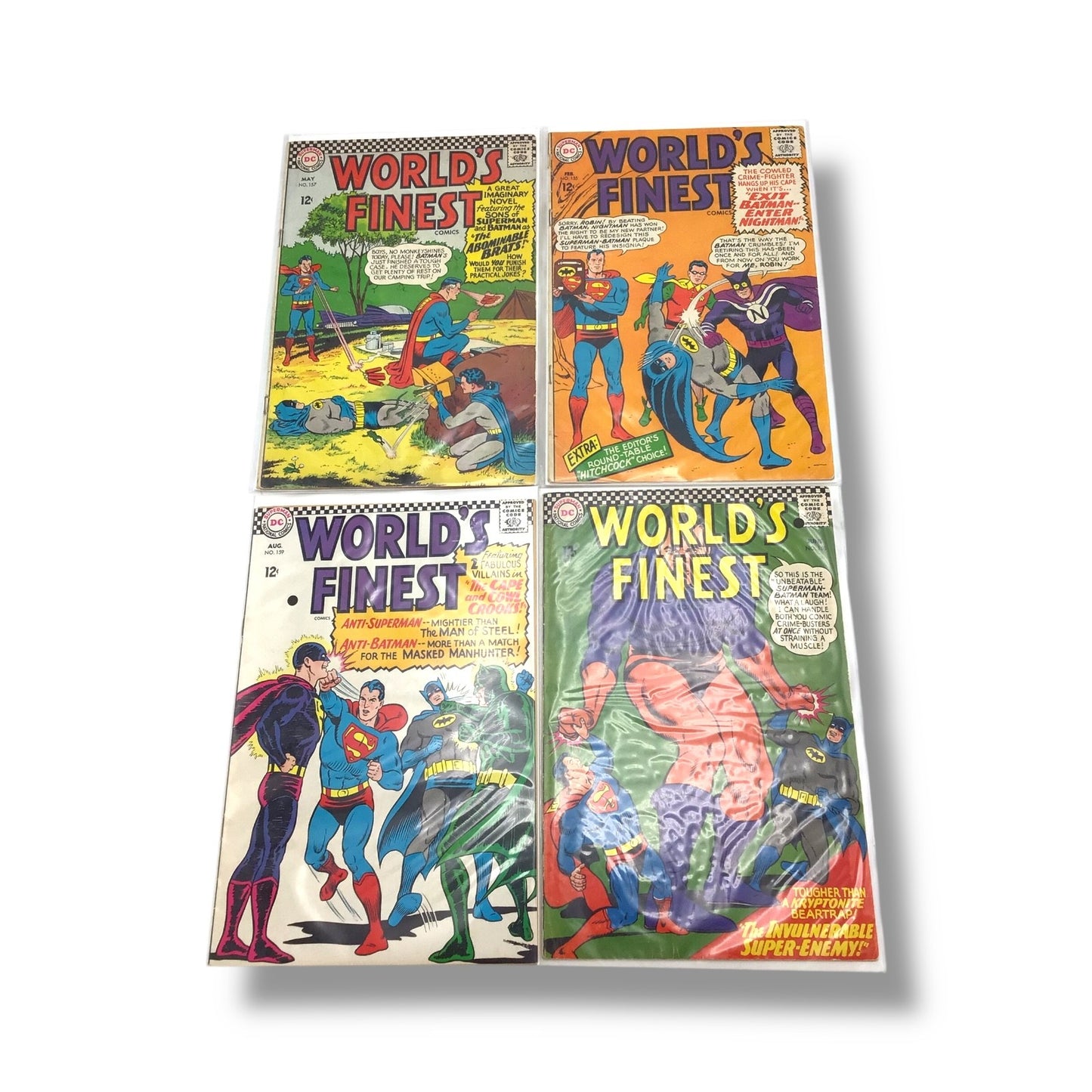 World's Finest Comics Bundle: Four Vintage Issues (#155, #157, #158, #159)