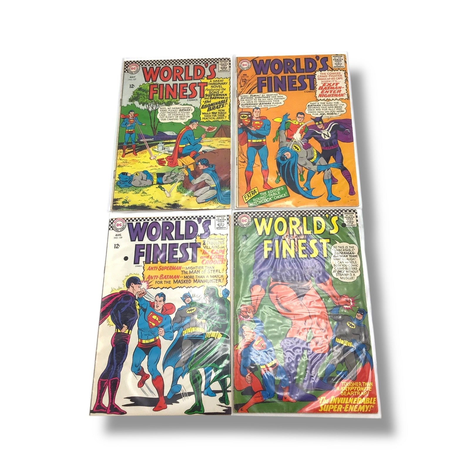 World's Finest Comics Bundle: Four Vintage Issues (#155, #157, #158, #159)