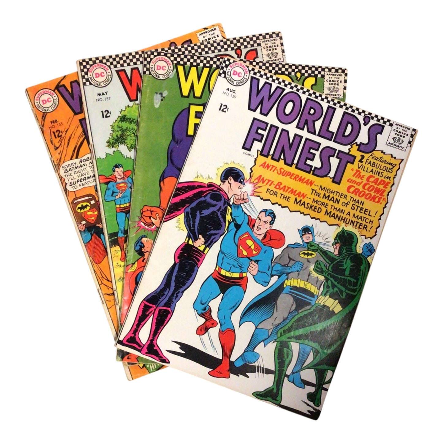 World's Finest Comics Bundle: Four Vintage Issues (#155, #157, #158, #159)