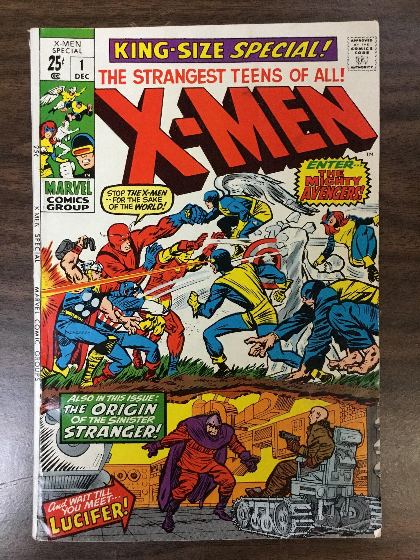 X-Men Annual #1 - Meet Lucifer - Marvel 1970 - VG - Stan Lee and Jack Kirby