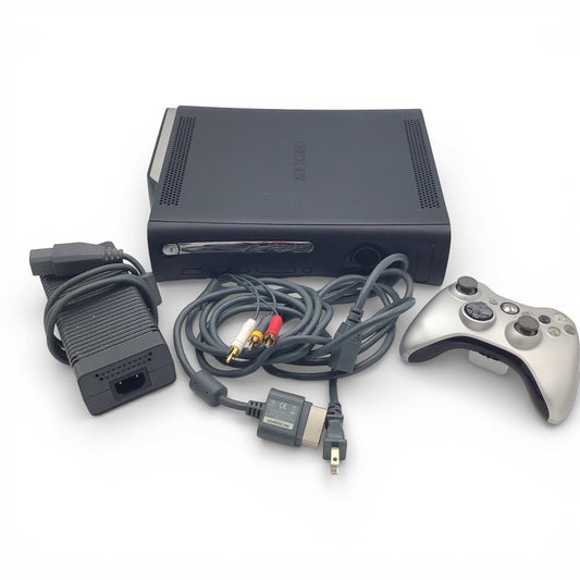 Xbox 360 120GB Console with Controller & Cables - Tested/Working