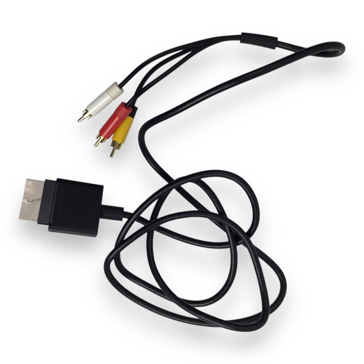 Xbox 360 Bundle - Console in Black, Cables, and Controller in White