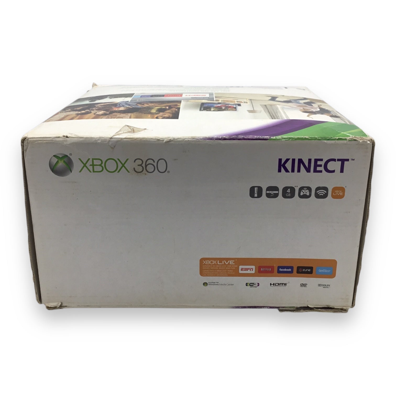 Xbox 360 Bundle with Kinect Sensor, Controller, and Cables