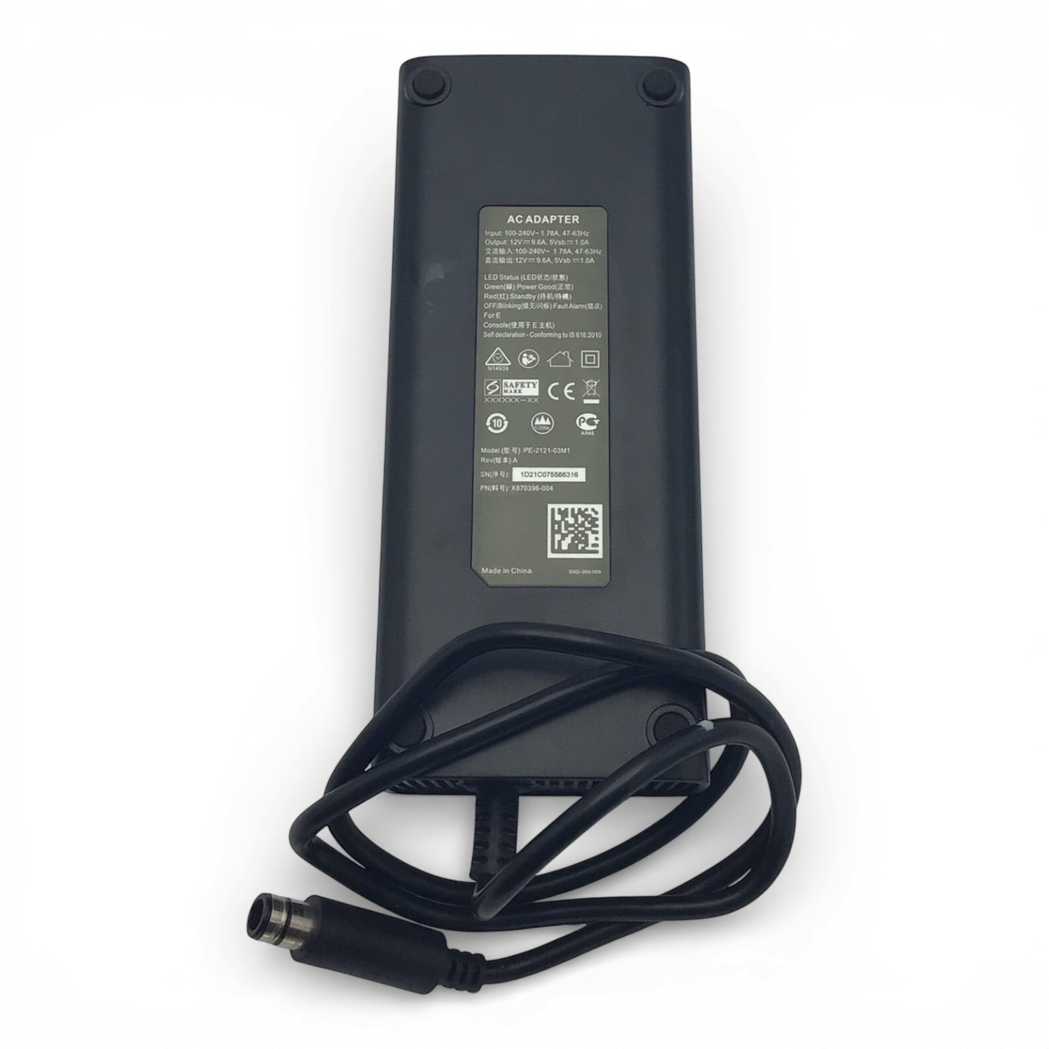 Xbox 360 E Console Model 1538 Complete Set - Tested/Working