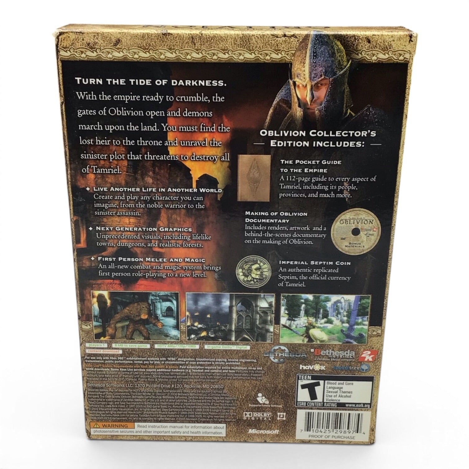 Xbox 360 Elder Scrolls IV Oblivion - Collector's Edition