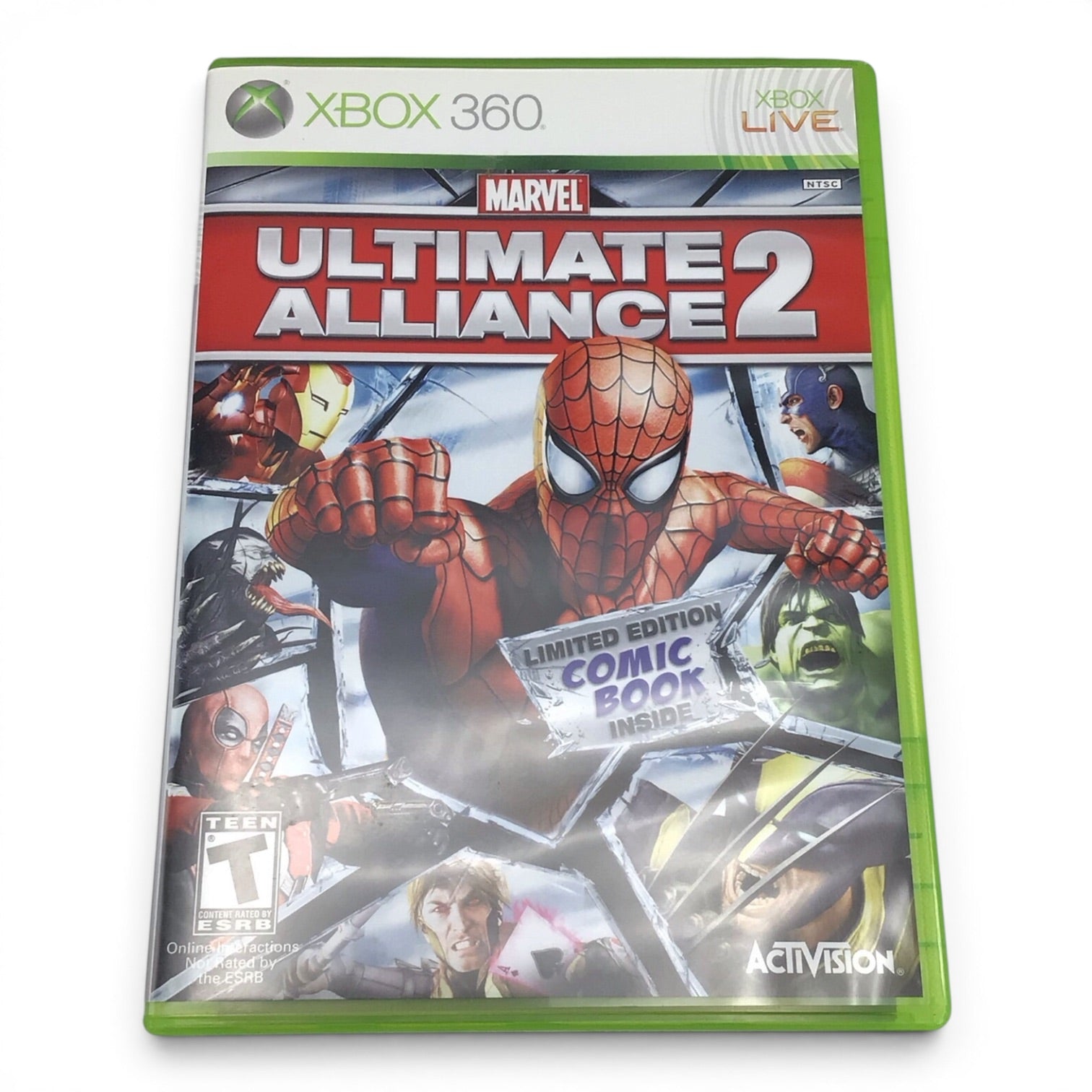 Xbox 360 Marvel Ultimate Alliance 2 w/ Limited Edition Comic Book