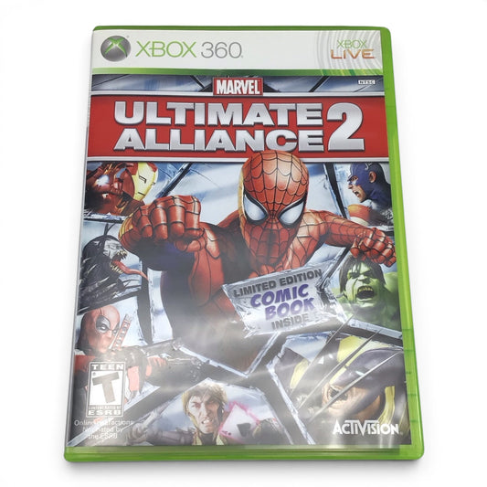 Xbox 360 Marvel Ultimate Alliance 2 w/ Limited Edition Comic Book