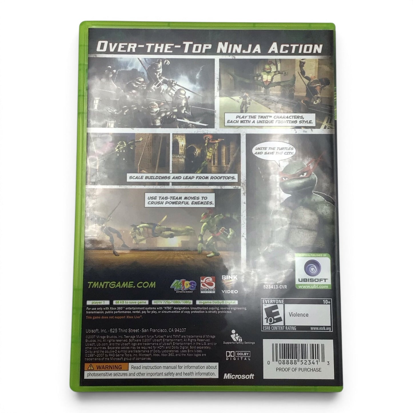 Xbox 360 TMNT Game