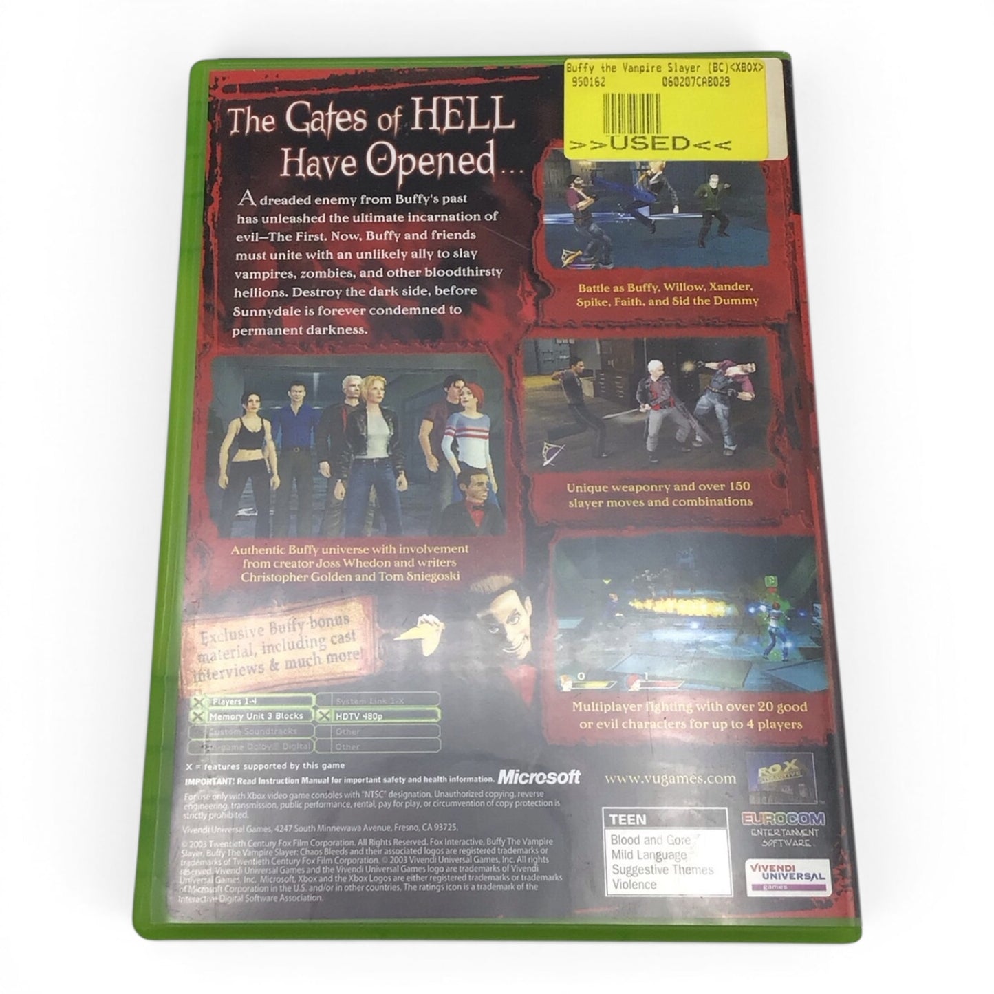 Xbox Buffy the Vampire Slayer: Chaos Bleeds