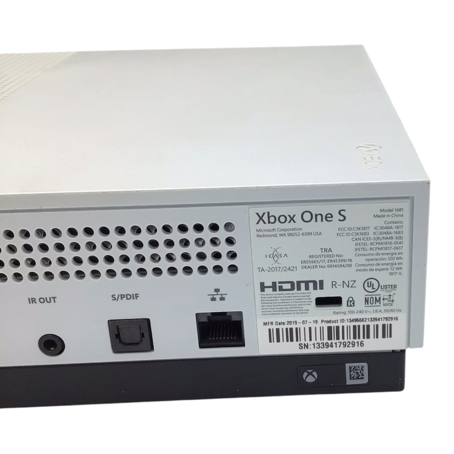 Xbox One S Model 1681 - Tested & Working