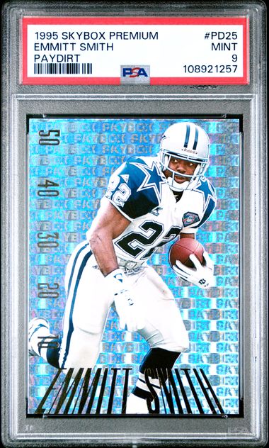1995 Skybox Premium Emmitt Smith #PD25 Paydirt PSA 9 - 108921257