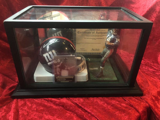 Y. A. Tittle Giants Certified Authentic Autographed Mini-helmet Shadowbox