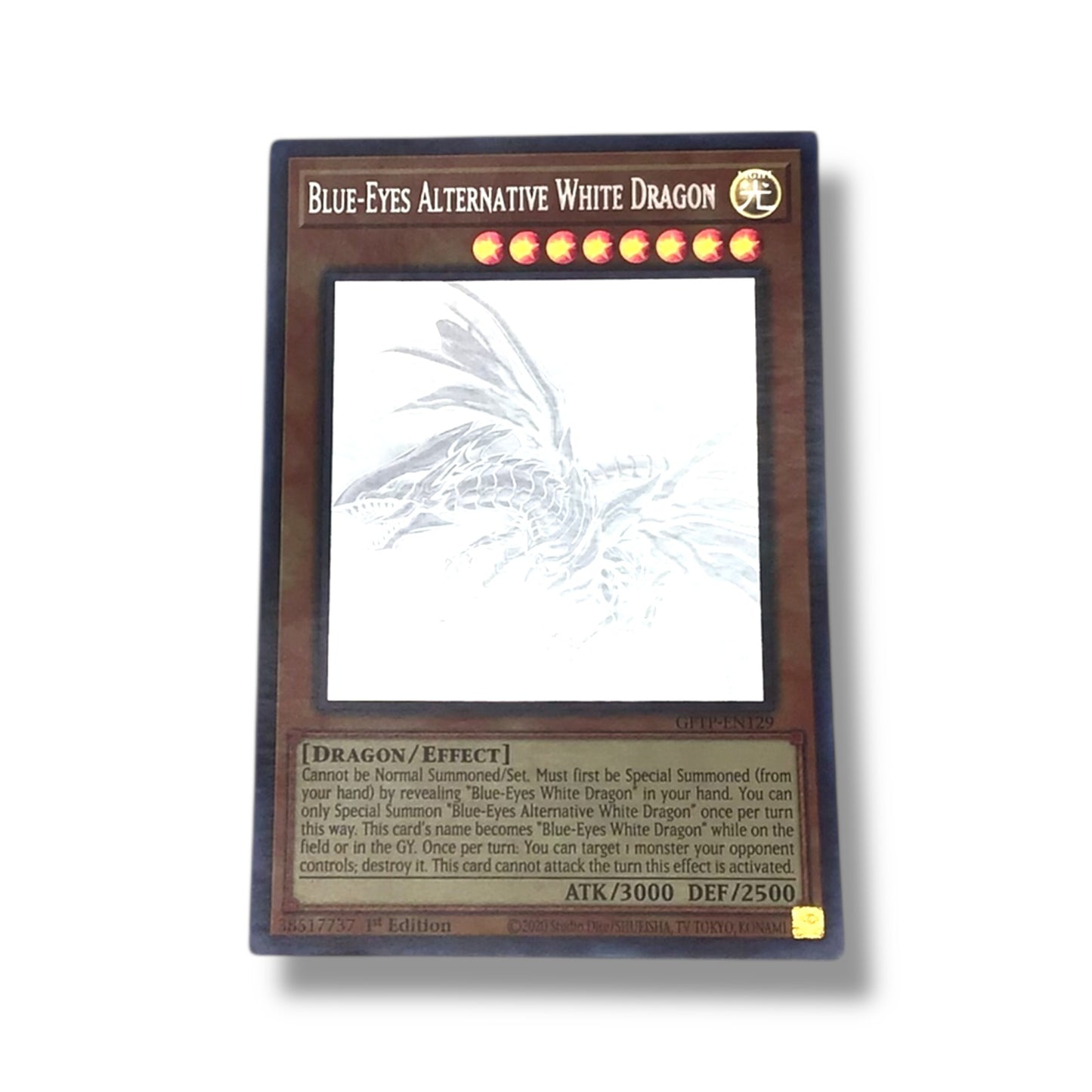 Yu-Gi-Oh! | Blue-Eyes Alternative White Dragon Card (Sleeved)