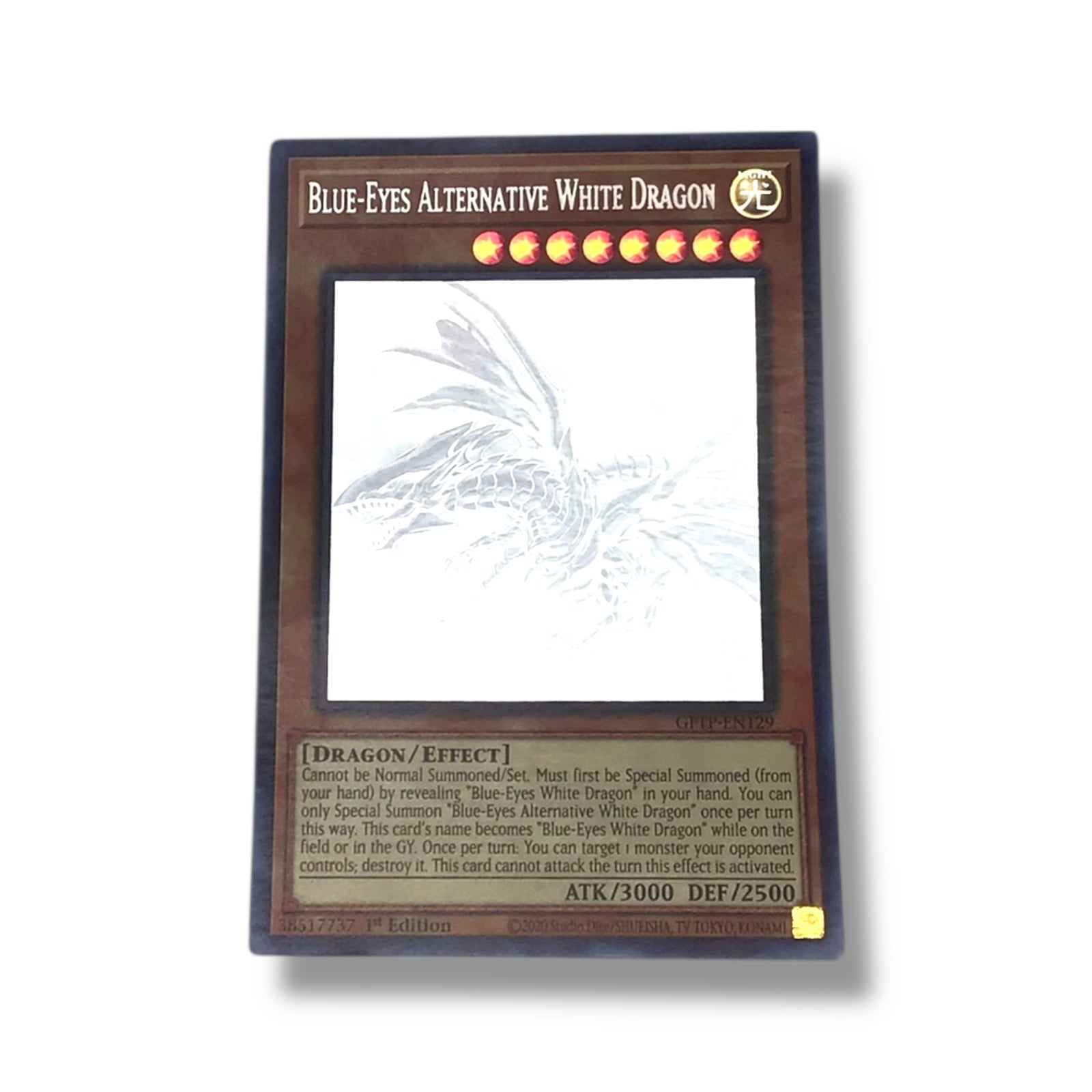 Yu-Gi-Oh! | Blue-Eyes Alternative White Dragon Card (Sleeved)