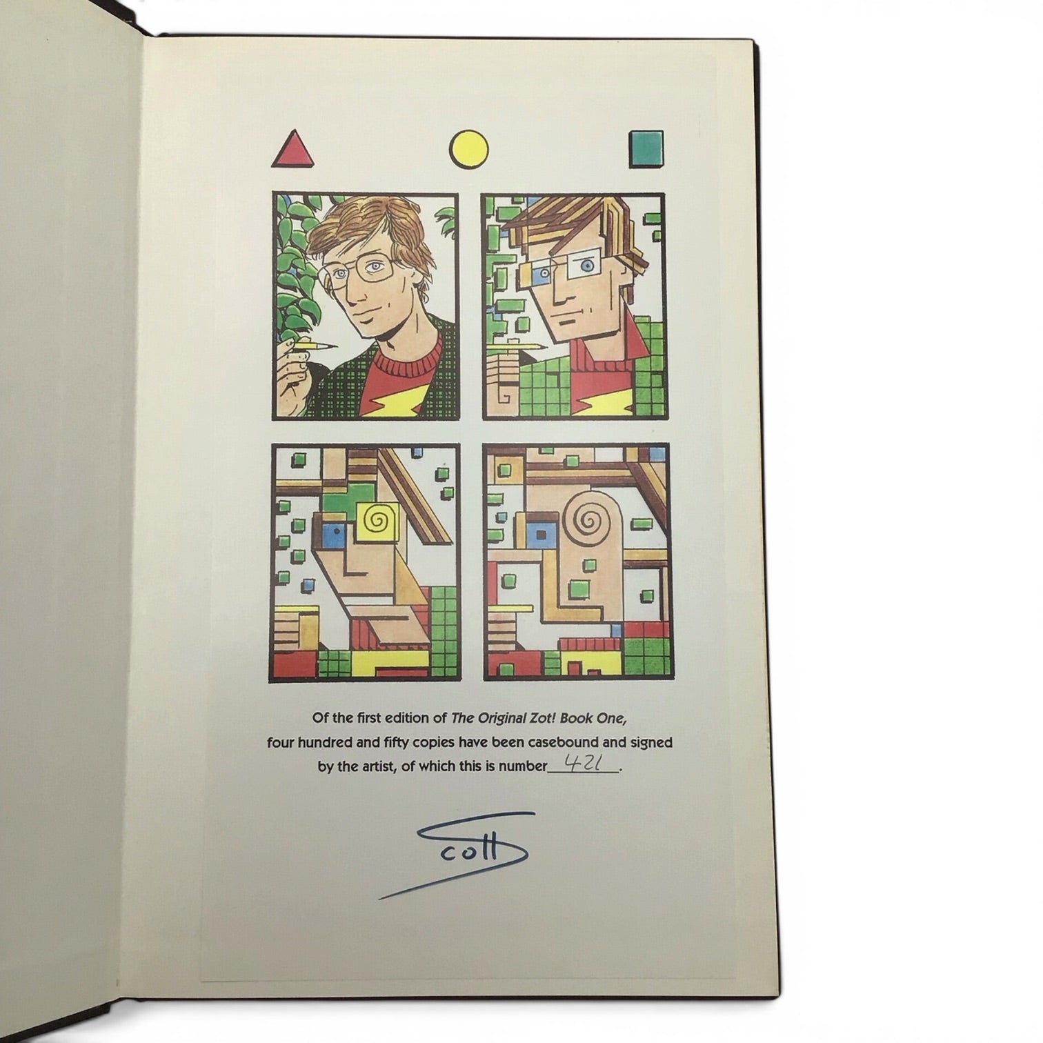 Zot! Book One by Scott McCloud - Autographed Hardcover Graphic Novel