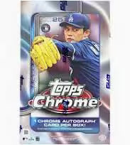 2025 Topps Chrome Baseball Hobby Box - 1 Chrome Autograph per Box on Avg.