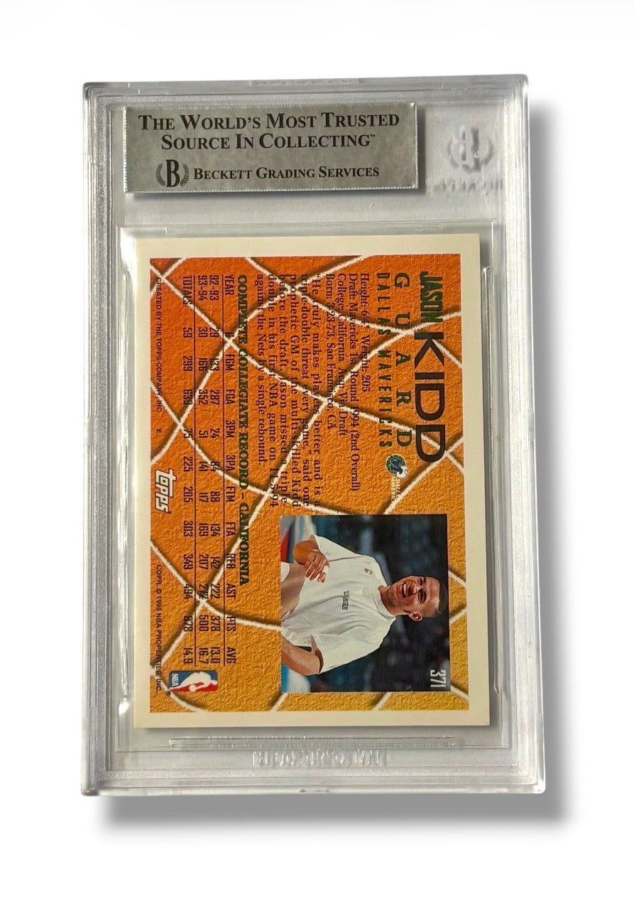 1994-95 Topps #371 Jason Kidd RC Rookie BGS 9 - 0014910612