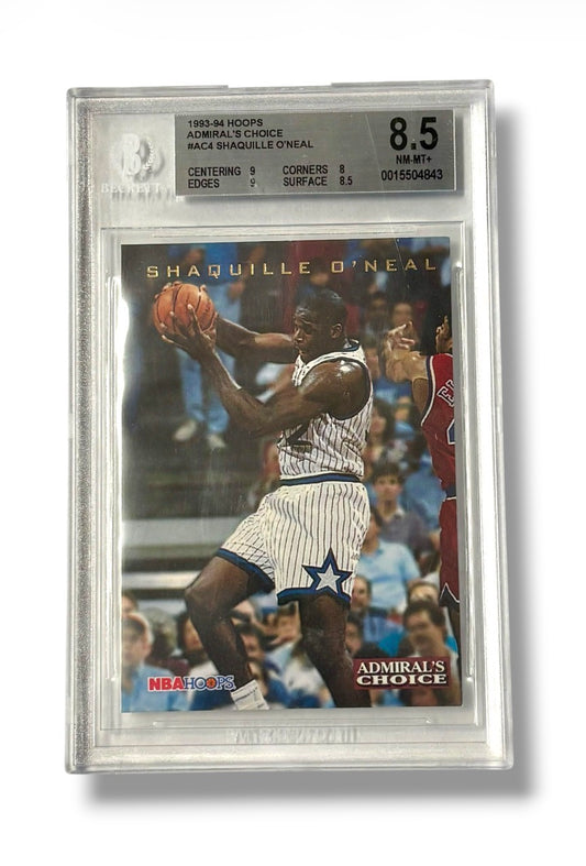 1993-94 NBA Hoops Admiral's Choice #AC4 Shaquille O'Neal BGS 8.5 - 0015504843