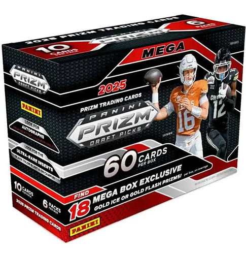 2025 Panini Prizm Draft Picks Football Mega Box - 60 Cards